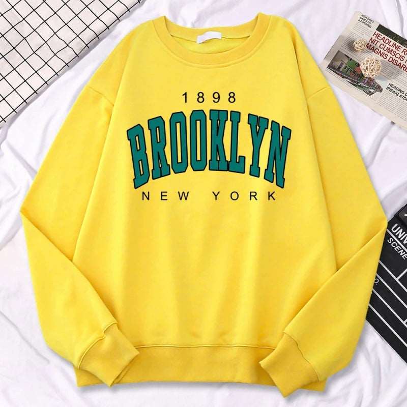 Autumn Kawaii Womens Sweatshirts 1898 Brooklyn Unbranded