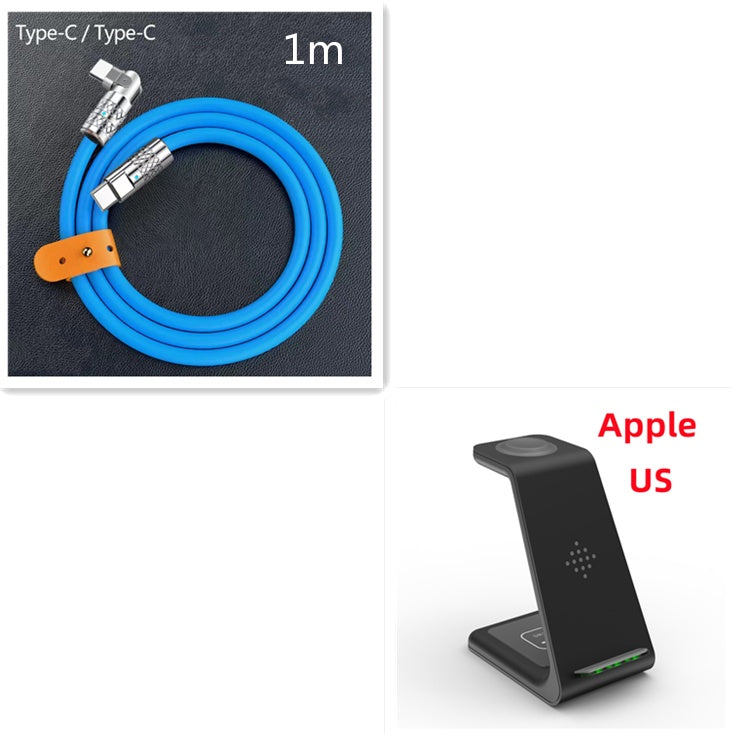 3 In 1 Fast Charging Station Wireless Charger Stand Wireless Quick Charge Dock For Phone Holder Unbranded