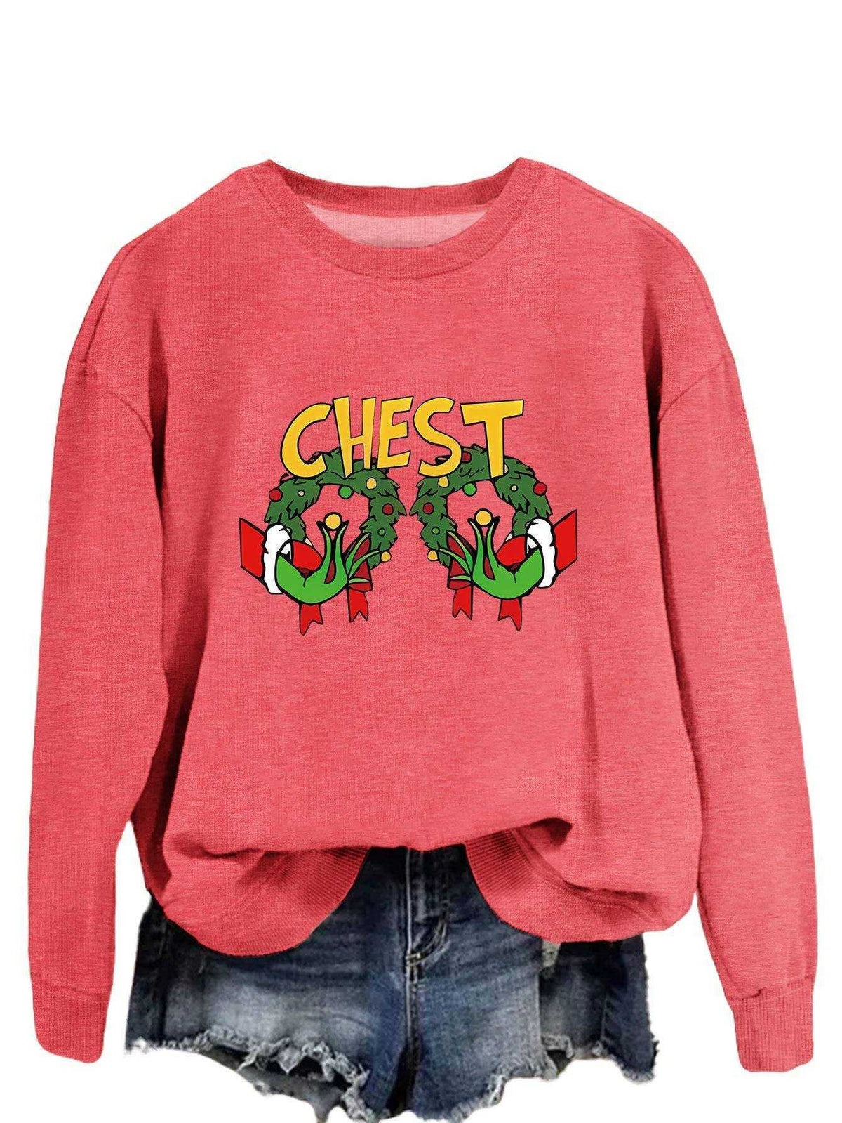 Printed long sleeve pullover hoodie in multiple colors made from cotton with printed design