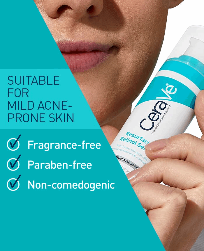 CeraVe Retinol Serum for Post-Acne Marks and Skin Texture
