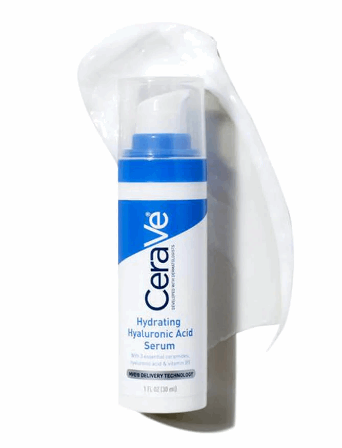 Cerave Hyaluronic Acid Serum with Vitamin B5 and Ceramides | Hydrating Face Serum for Dry Skin | Fragrance Free