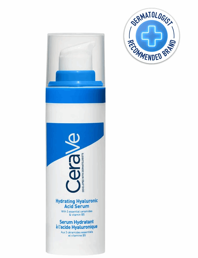 Cerave Hyaluronic Acid Serum with Vitamin B5 and Ceramides | Hydrating Face Serum for Dry Skin | Fragrance Free