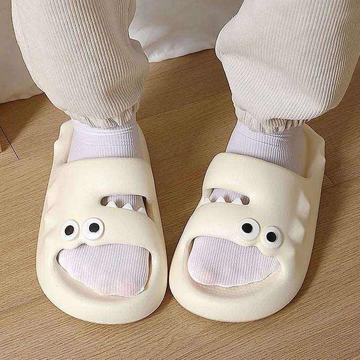 Cute Cartoon Slippers For Women Men Indoor And Outdoor Non-slip Thick Soles Floor Bathroom Slippers Fashion House Shoes Kaps B International