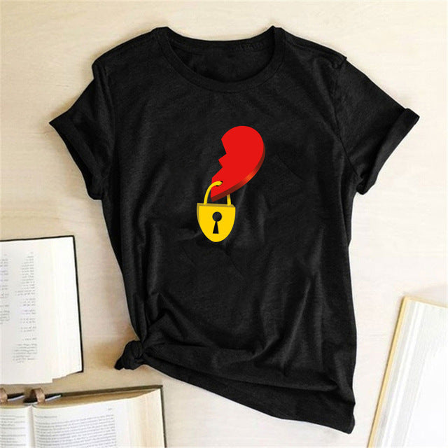 Loose Couple Printed Men's And Women's T-shirts Kaps B International