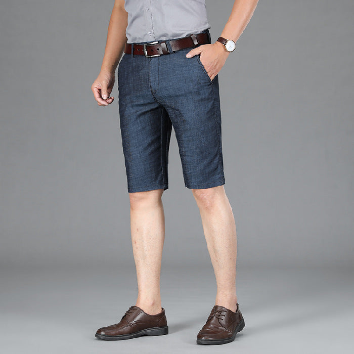 Summer Men's Loose Thin Denim Shorts Kaps B International