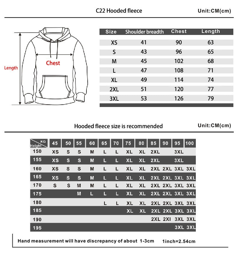 Anime Print Men's And Women's Hoodies Harajuku Street Fashion Hooded Sweatshirt Unbranded