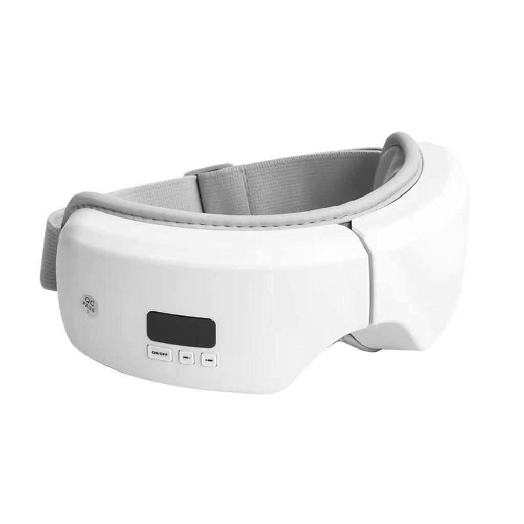 ONIREST Eye Massager with built-in heating pads, Bluetooth music, and adjustable head belt for eye strain relief and relaxation