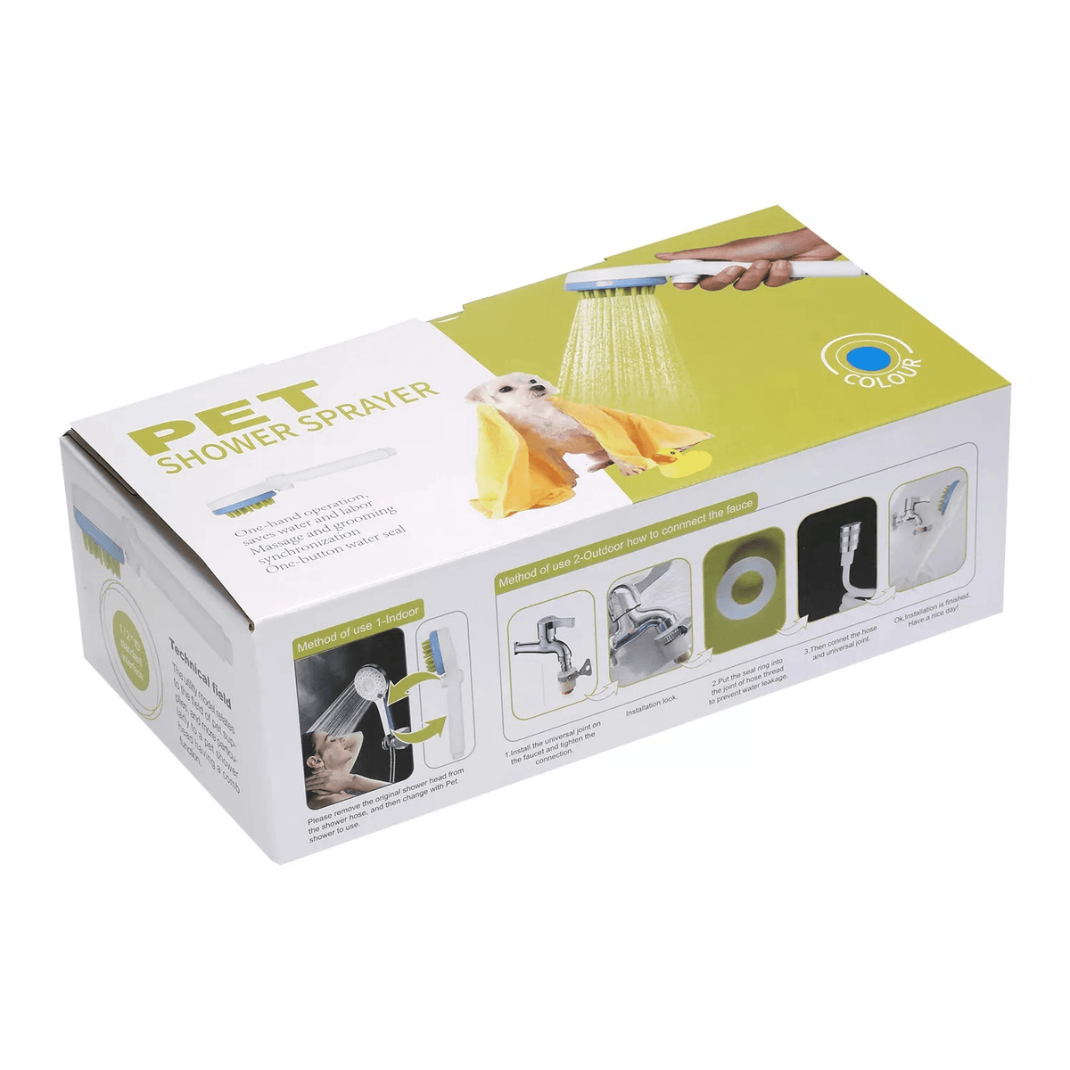 Pet Shower Attachment for Easy Dog Bathing