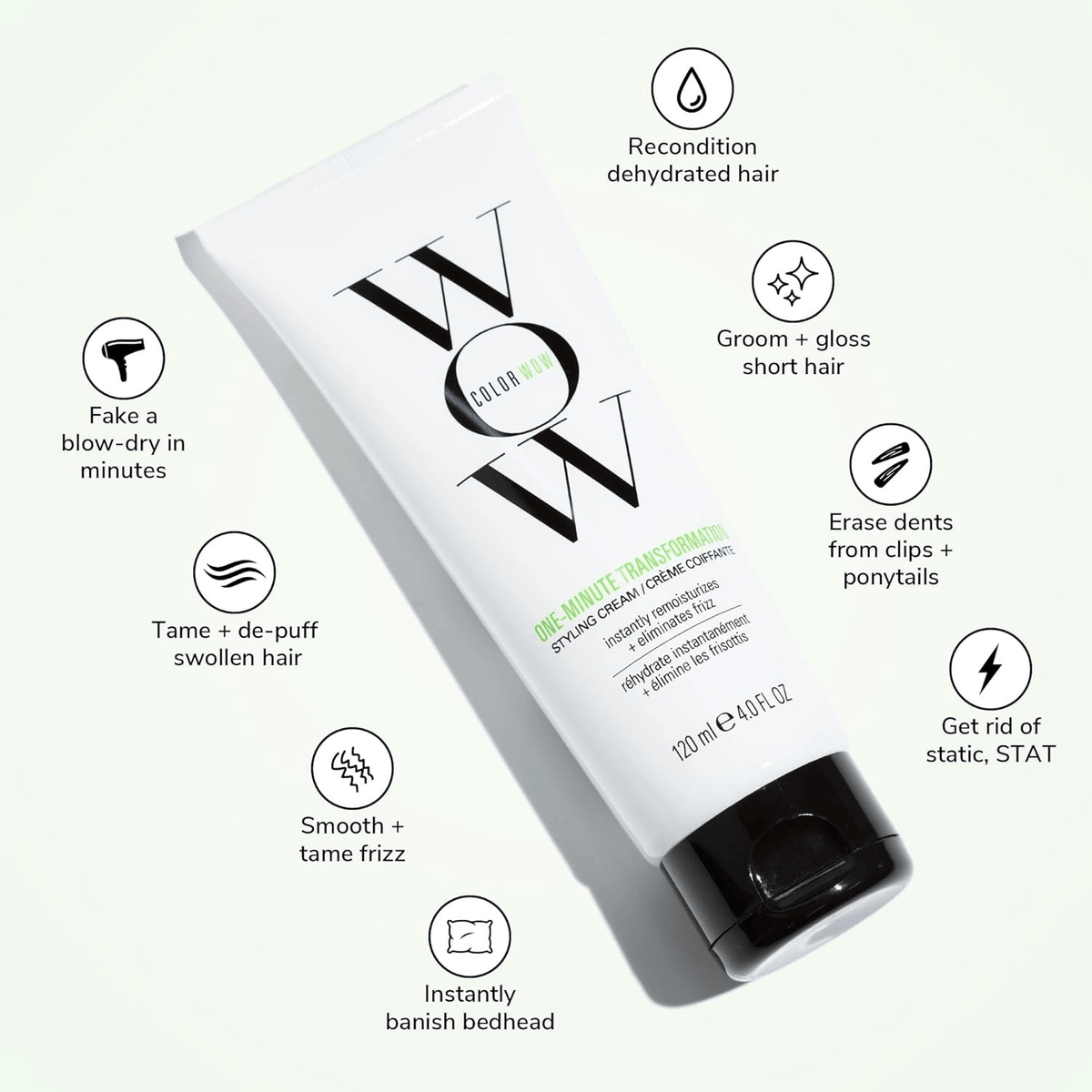 Color Wow One Minute Transformation Styling Cream, 120 ml
