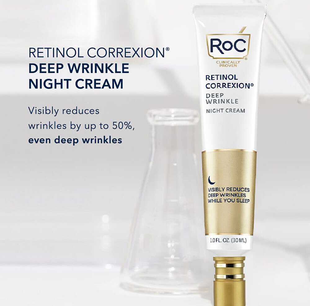 RoC Retinol Correxion Deep Wrinkle Facial Night Cream tube