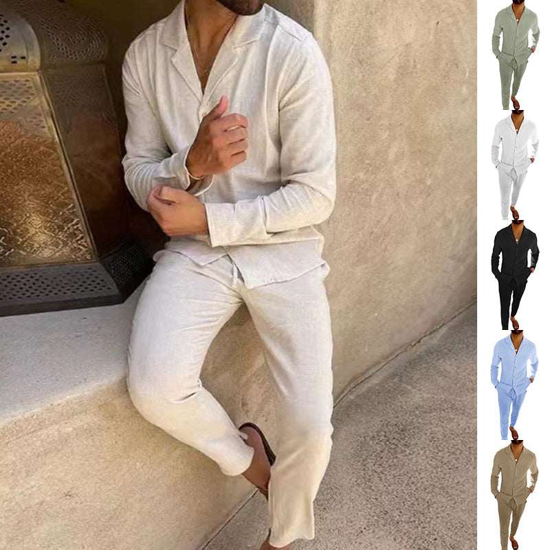 Mens fashion – shirt and trousers set