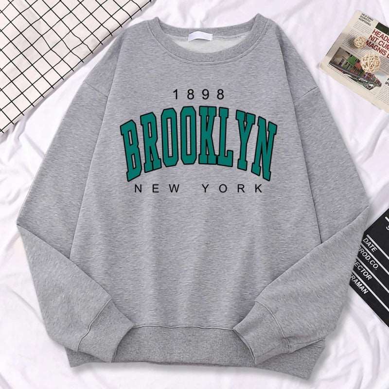 Autumn Kawaii Womens Sweatshirts 1898 Brooklyn Unbranded
