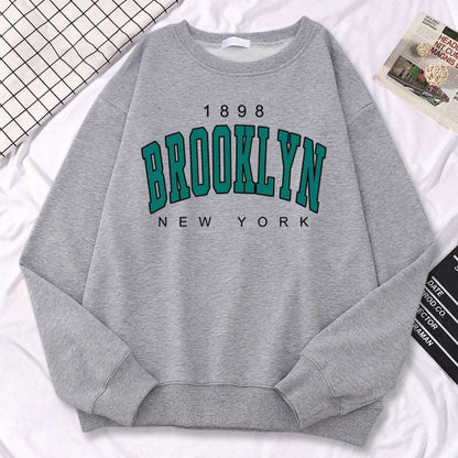 Autumn Kawaii Womens Sweatshirts 1898 Brooklyn Unbranded