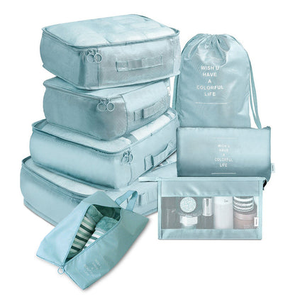 8-piece packing cube set for travel luggage – product view 12 of 15