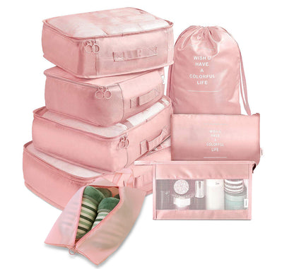 8-piece packing cube set for travel luggage – product view 14 of 15