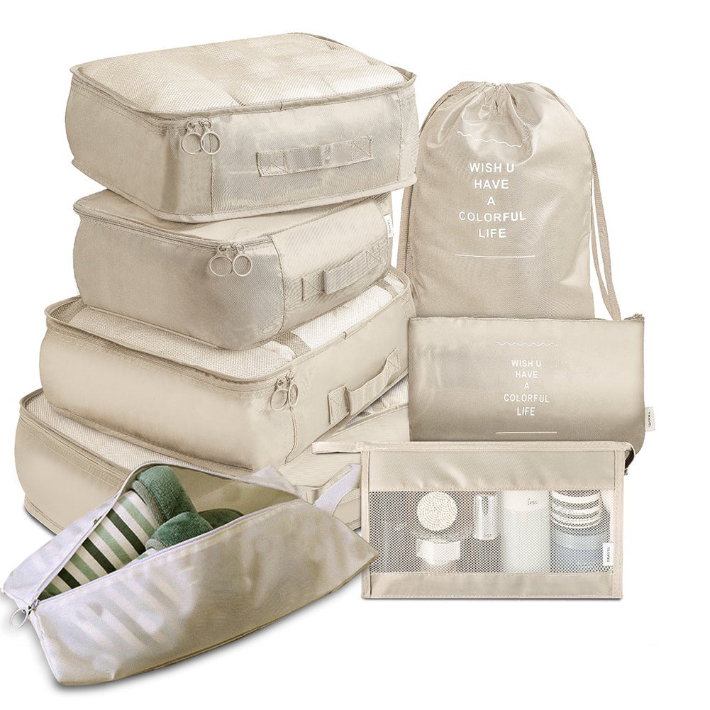 8-piece packing cube set for travel luggage – product view 7 of 15