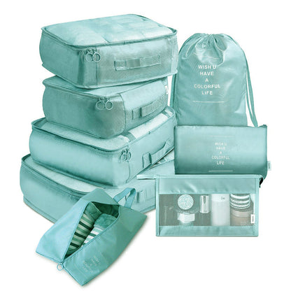 8-piece packing cube set for travel luggage – product view 10 of 15