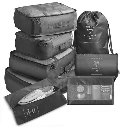 8-piece packing cube set for travel luggage – product view 9 of 15