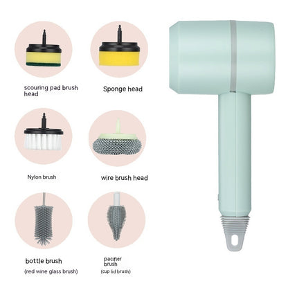 Electric Cleaning Brush Dishwashing Brush Automatic Wireless USB Rechargeable Professional Kitchen Bathtub Tile Cleaning Brushes Unbranded