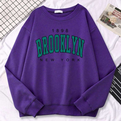 Autumn Kawaii Womens Sweatshirts 1898 Brooklyn Unbranded