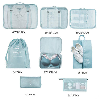 8-piece packing cube set for travel luggage – product view 3 of 15