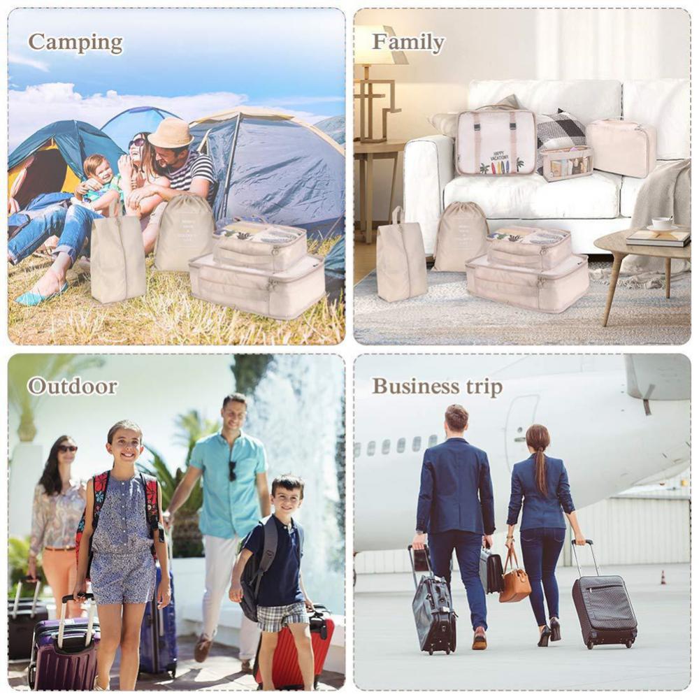 8-piece packing cube set for travel luggage – product view 2 of 15