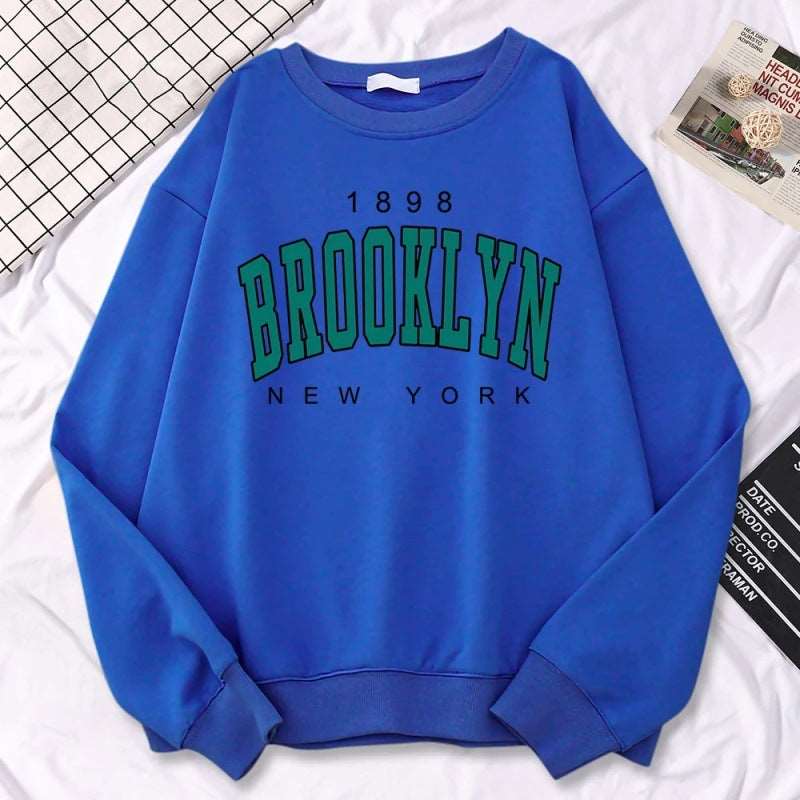 Autumn Kawaii Womens Sweatshirts 1898 Brooklyn Unbranded