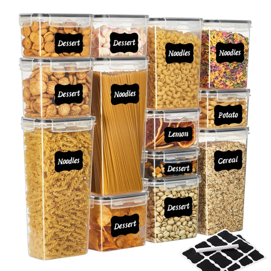 10-piece airtight food storage container set with flip-top lids – main product photo
