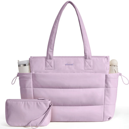 LOVEVOOK 15.6 inch laptop tote bag for women with tumbler holder pocket – product photo, view 10