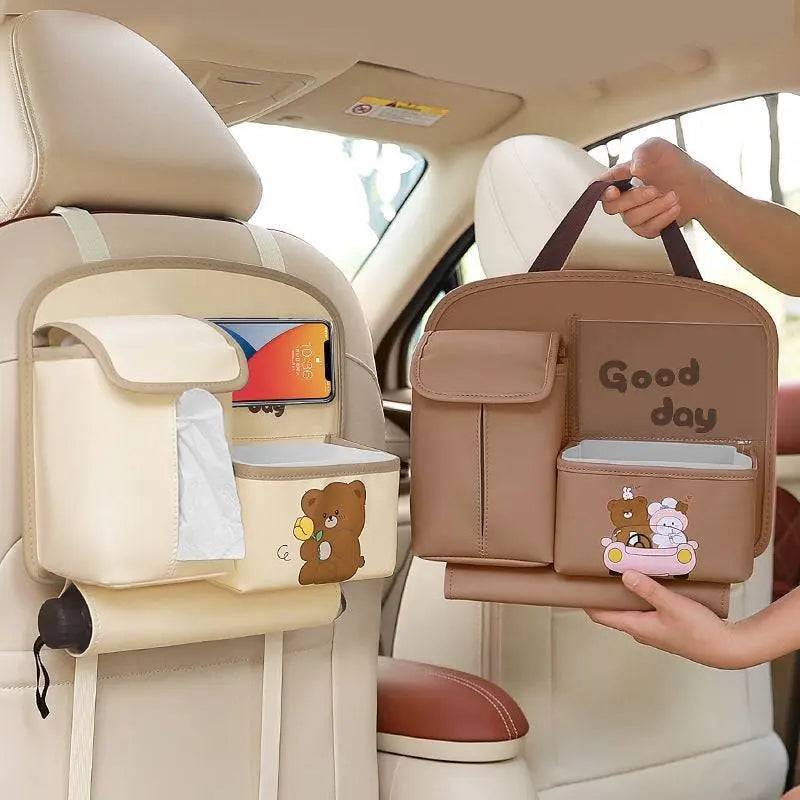 Multifunctional Car Storage Bag Cute Cartoon car bag car storage