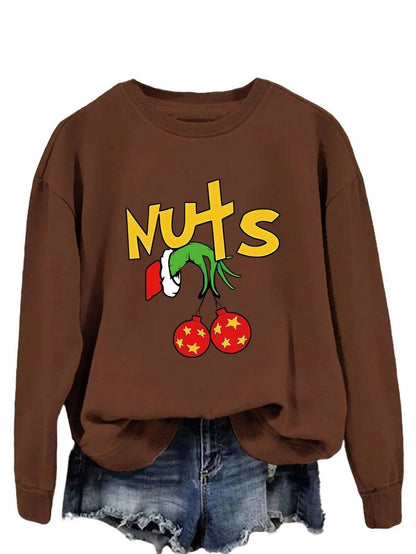 New Printed Long Sleeve Pullover Hoodie
