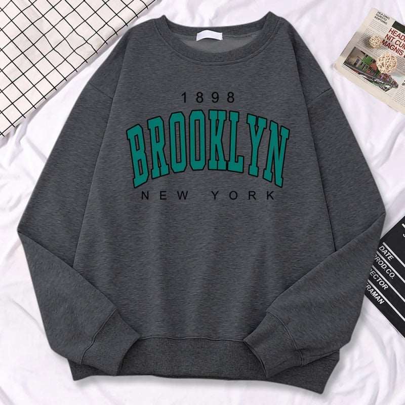 Autumn Kawaii Womens Sweatshirts 1898 Brooklyn Unbranded