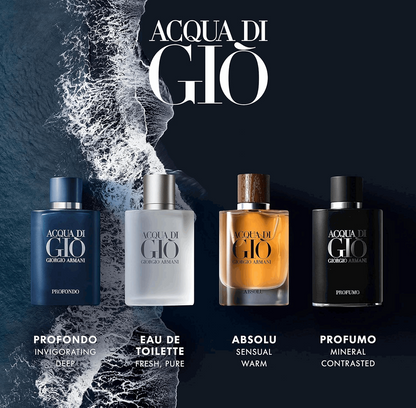 Giorgio Armani Acqua Di Gio Eau De Toilette Spray 3.4oz / 100ml Men's