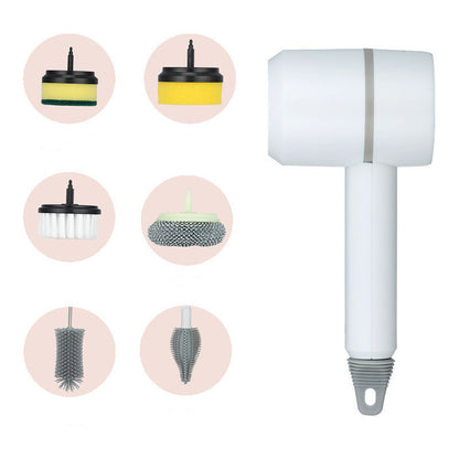 Electric Cleaning Brush Dishwashing Brush Automatic Wireless USB Rechargeable Professional Kitchen Bathtub Tile Cleaning Brushes Unbranded
