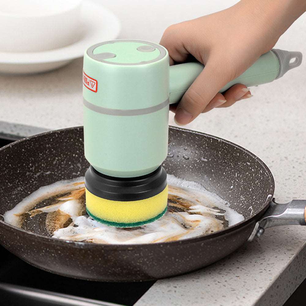 Electric Cleaning Brush Dishwashing Brush Automatic Wireless USB Rechargeable Professional Kitchen Bathtub Tile Cleaning Brushes Unbranded
